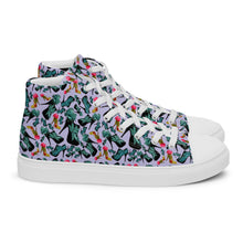 Load image into Gallery viewer, Women’s high top canvas shoes 'Blue shoes'