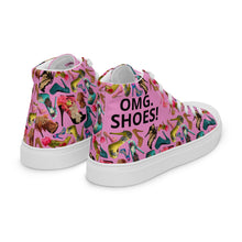 Load image into Gallery viewer, Women’s high top canvas shoes 'OMG. Shoes!'