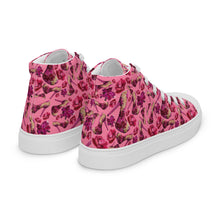 Load image into Gallery viewer, Women’s high top canvas shoes 'Pink Diamond'