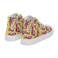 Load image into Gallery viewer, Women’s high top canvas shoes 'Tea Party'