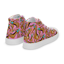Load image into Gallery viewer, Women’s high top canvas shoes 'Eat me drink me'
