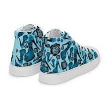 Load image into Gallery viewer, Women’s high top canvas shoes 'Travel blogger'