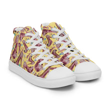 Load image into Gallery viewer, Women’s high top canvas shoes 'Tea Party'
