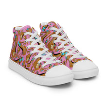 Load image into Gallery viewer, Women’s high top canvas shoes 'Eat me drink me'