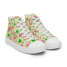Load image into Gallery viewer, Women’s high top canvas shoes 'Peppermint'