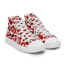 Load image into Gallery viewer, Women’s high top canvas shoes 'Love yourself'