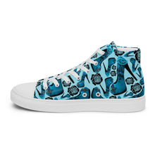Load image into Gallery viewer, Women’s high top canvas shoes 'Travel blogger'