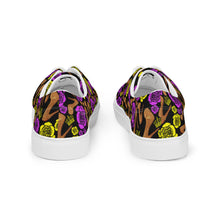 Load image into Gallery viewer, Women’s lace-up canvas shoes 'Purple Gold'