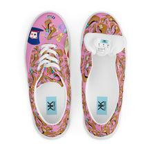 Load image into Gallery viewer, Women’s lace-up canvas shoes 'Eat me drink me'