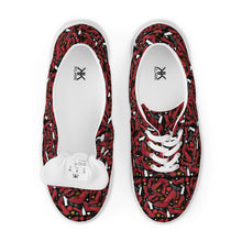 Load image into Gallery viewer, Women’s lace-up canvas shoes 'Empire State of dreams'