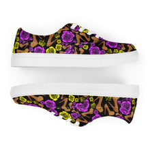 Load image into Gallery viewer, Women’s lace-up canvas shoes 'Purple Gold'