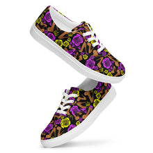Load image into Gallery viewer, Women’s lace-up canvas shoes 'Purple Gold'