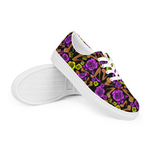 Load image into Gallery viewer, Women’s lace-up canvas shoes 'Purple Gold'