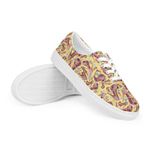 Load image into Gallery viewer, Women’s lace-up canvas shoes 'Tea Party'