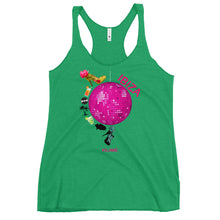 Load image into Gallery viewer, Women's Racerback Tank 'Ibiza disco ball'