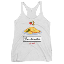 Load image into Gallery viewer, Women's Racerback Tank 'Gnocchi addict'
