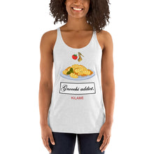 Load image into Gallery viewer, Women's Racerback Tank 'Gnocchi addict'