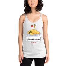 Load image into Gallery viewer, Women's Racerback Tank 'Gnocchi addict'