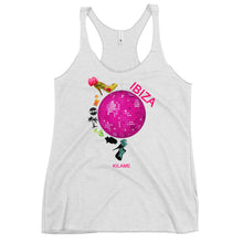 Load image into Gallery viewer, Women's Racerback Tank 'Ibiza disco ball'