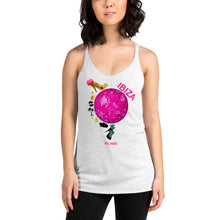Load image into Gallery viewer, Women's Racerback Tank 'Ibiza disco ball'