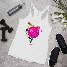 Load image into Gallery viewer, Women's Racerback Tank 'Ibiza disco ball'