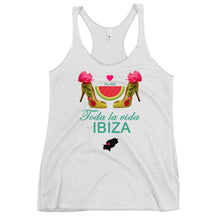Load image into Gallery viewer, Women's Racerback Tank 'Toda la vida Ibiza'