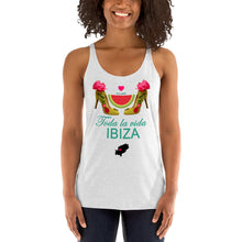 Load image into Gallery viewer, Women's Racerback Tank 'Toda la vida Ibiza'