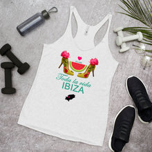 Load image into Gallery viewer, Women's Racerback Tank 'Toda la vida Ibiza'