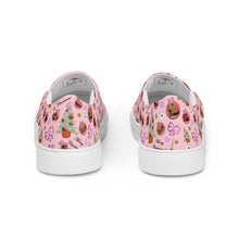 Load image into Gallery viewer, Women’s slip-on canvas shoes 'Pink Christmas'