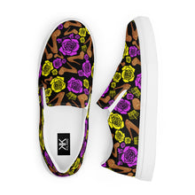 Load image into Gallery viewer, Women’s slip-on canvas shoes 'Purple Gold'