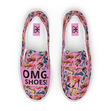 Load image into Gallery viewer, Women’s slip-on canvas shoes 'OMG. Shoes!