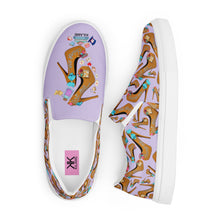 Load image into Gallery viewer, Women’s slip-on canvas shoes 'Eat me drink me'
