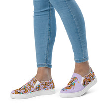 Load image into Gallery viewer, Women’s slip-on canvas shoes 'Eat me drink me'