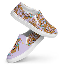 Load image into Gallery viewer, Women’s slip-on canvas shoes 'Eat me drink me'