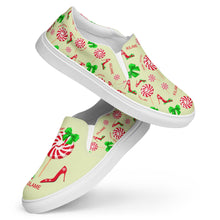 Load image into Gallery viewer, Women’s slip-on canvas shoes 'Peppermint'