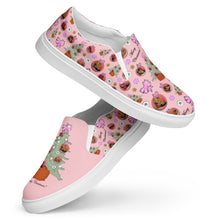 Load image into Gallery viewer, Women’s slip-on canvas shoes 'Pink Christmas'
