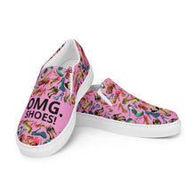 Load image into Gallery viewer, Women’s slip-on canvas shoes 'OMG. Shoes!
