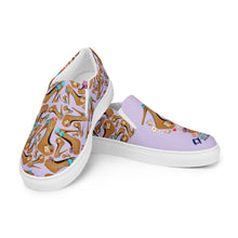 Load image into Gallery viewer, Women’s slip-on canvas shoes 'Eat me drink me'