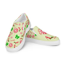 Load image into Gallery viewer, Women’s slip-on canvas shoes 'Peppermint'