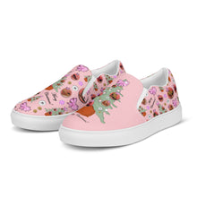 Load image into Gallery viewer, Women’s slip-on canvas shoes 'Pink Christmas'
