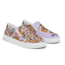 Load image into Gallery viewer, Women’s slip-on canvas shoes 'Eat me drink me'