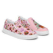 Load image into Gallery viewer, Women’s slip-on canvas shoes 'Pink Christmas'