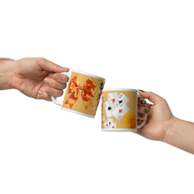 Load image into Gallery viewer, White glossy mug 'Down the rabbit hole'
