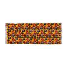 Load image into Gallery viewer, Bouquet Light Scarf — Orange Floral Fall Wrap
