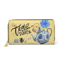 Load image into Gallery viewer, Zipper Wallet 'Tea Party'
