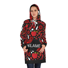 Load image into Gallery viewer, Women&#39;s Hoodie Dress Asto &#39;Empire State of dreams&#39;
