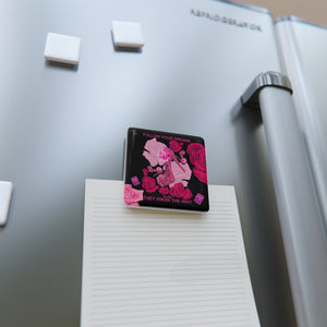 Porcelain Magnet, Square 'Follow your dreams'