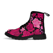 Load image into Gallery viewer, Women&#39;s Canvas Boots Nilie &#39;Pink crystals shoes&#39;
