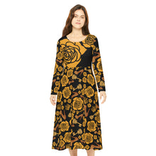 Load image into Gallery viewer, Women&#39;s Long Sleeve Dress &#39;Gold Crown&#39;
