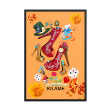 Load image into Gallery viewer, Framed poster 'Down the rabbit hole'
